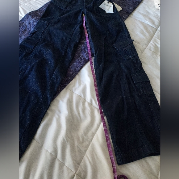 NWT Urban Outfitters Y2K cargos, blue, 24 - Picture 7 of 8